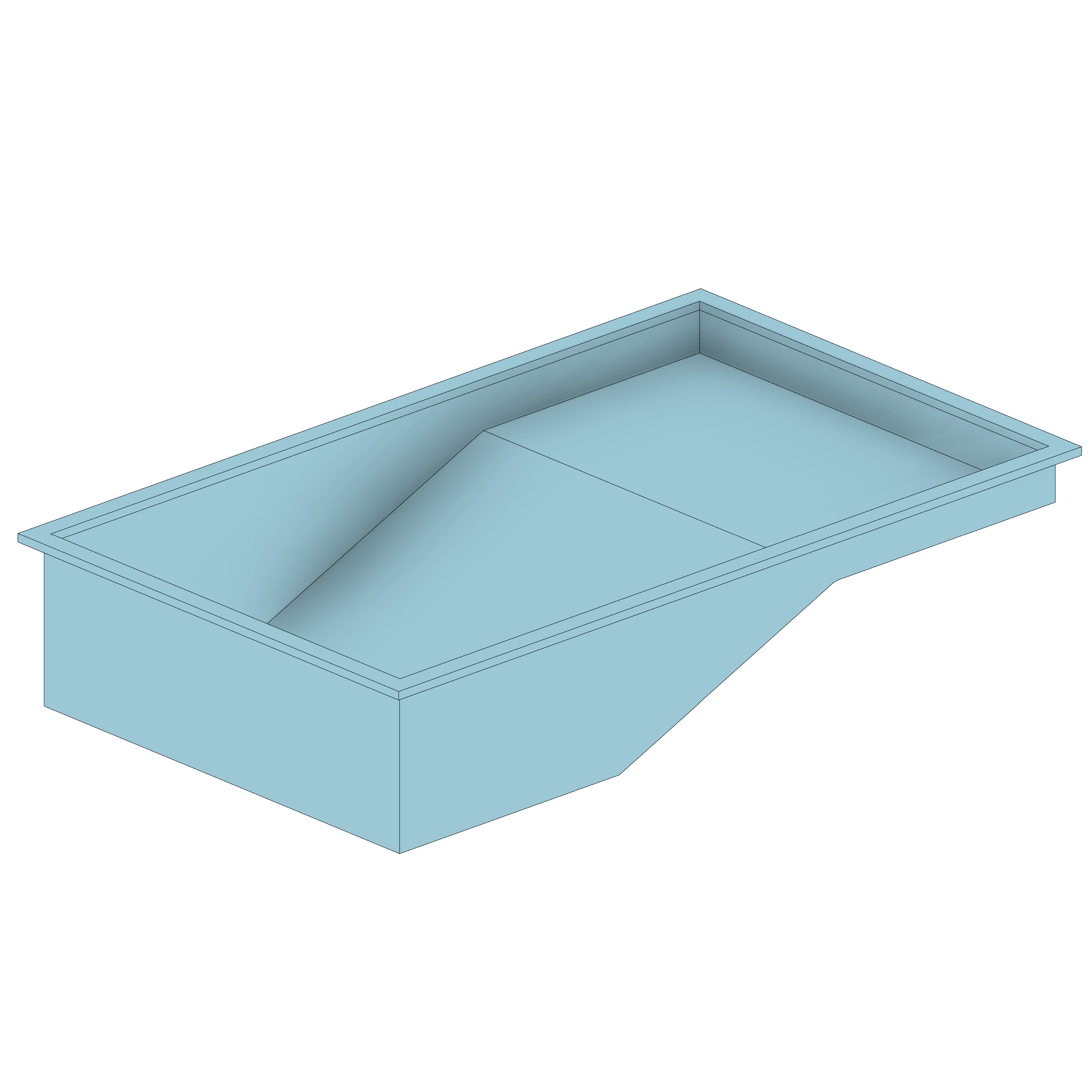 Piscina De Fibra Com Rebaixo