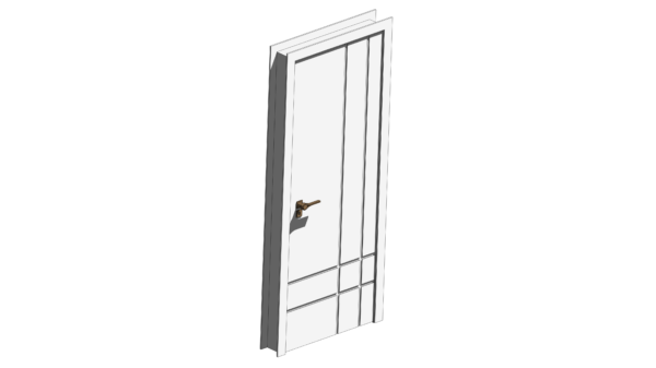 Porta De Abrir Com Friso Inferior - Image 2