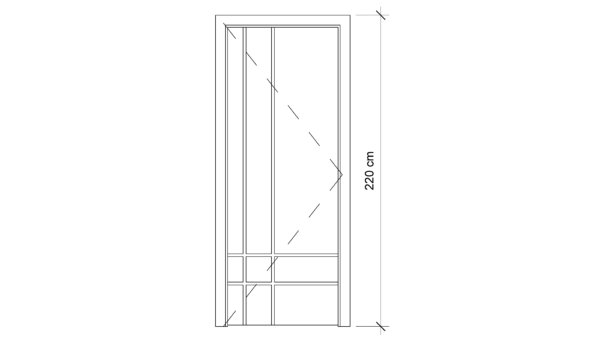 Porta De Abrir Com Friso Inferior - Image 7