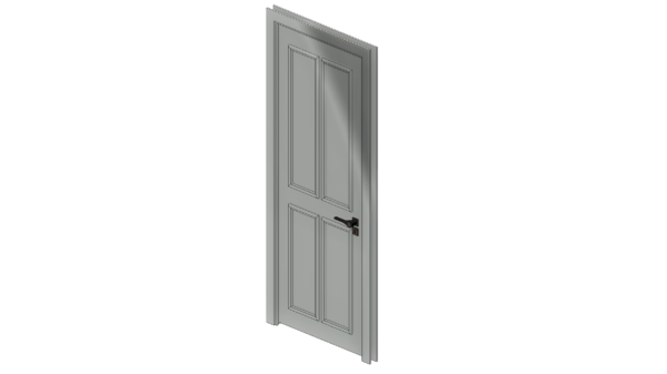 Porta De Abrir Com Boiserie Quadruplo 1 Folha - Image 3